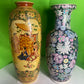 Two Large Tall Asian Chinese Porcelain Vases