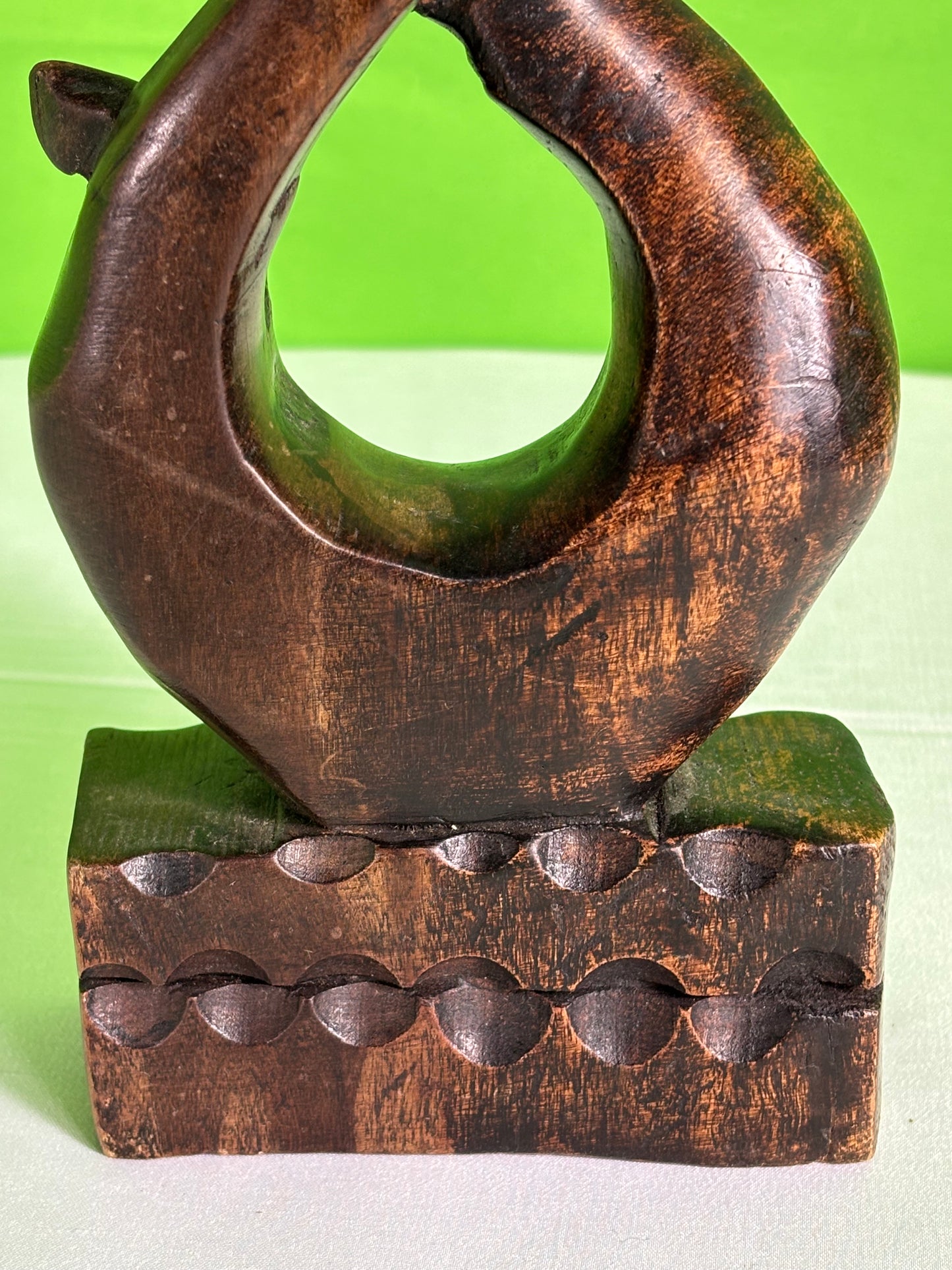 Hana African Dark Wood Infinity Sculpture