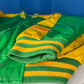 Steve and Barrys Africa Varsity Jacket Size XL Green Yellow Rare Vintage Clean