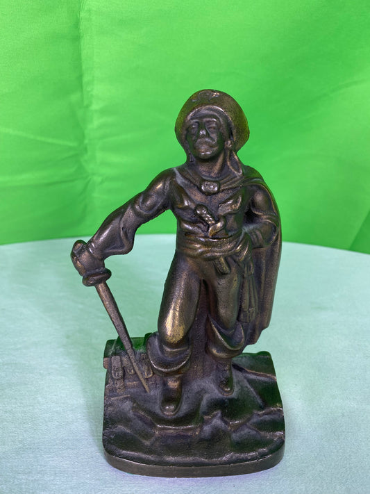 Vintage Bronze Pirate Bookend