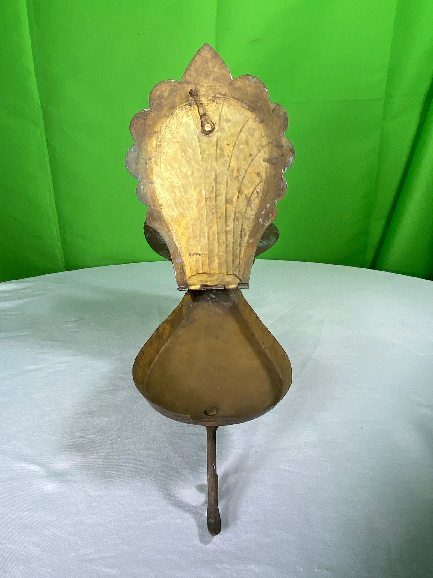 Vintage Brass Peacock Figure Box