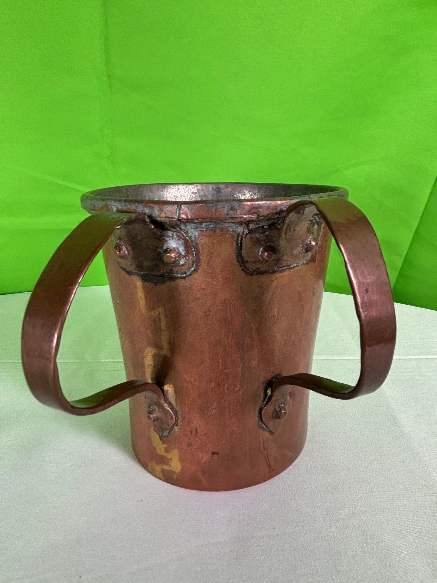 Vintage Double Handled Copper Vessel