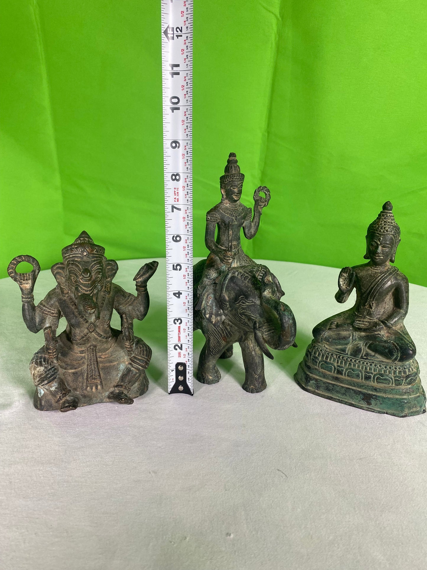 Grouping of Vintage Cast Metal Asian Figures