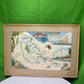 Large Bahamas Island Framed Map Print