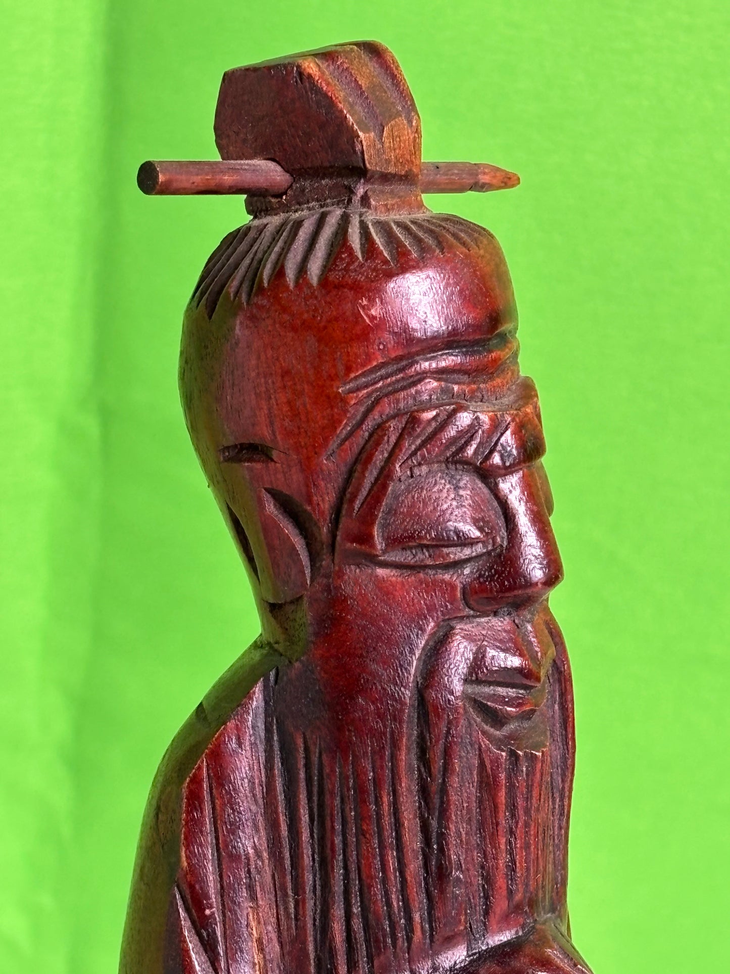 Carved Vintage Asian Figure Statue