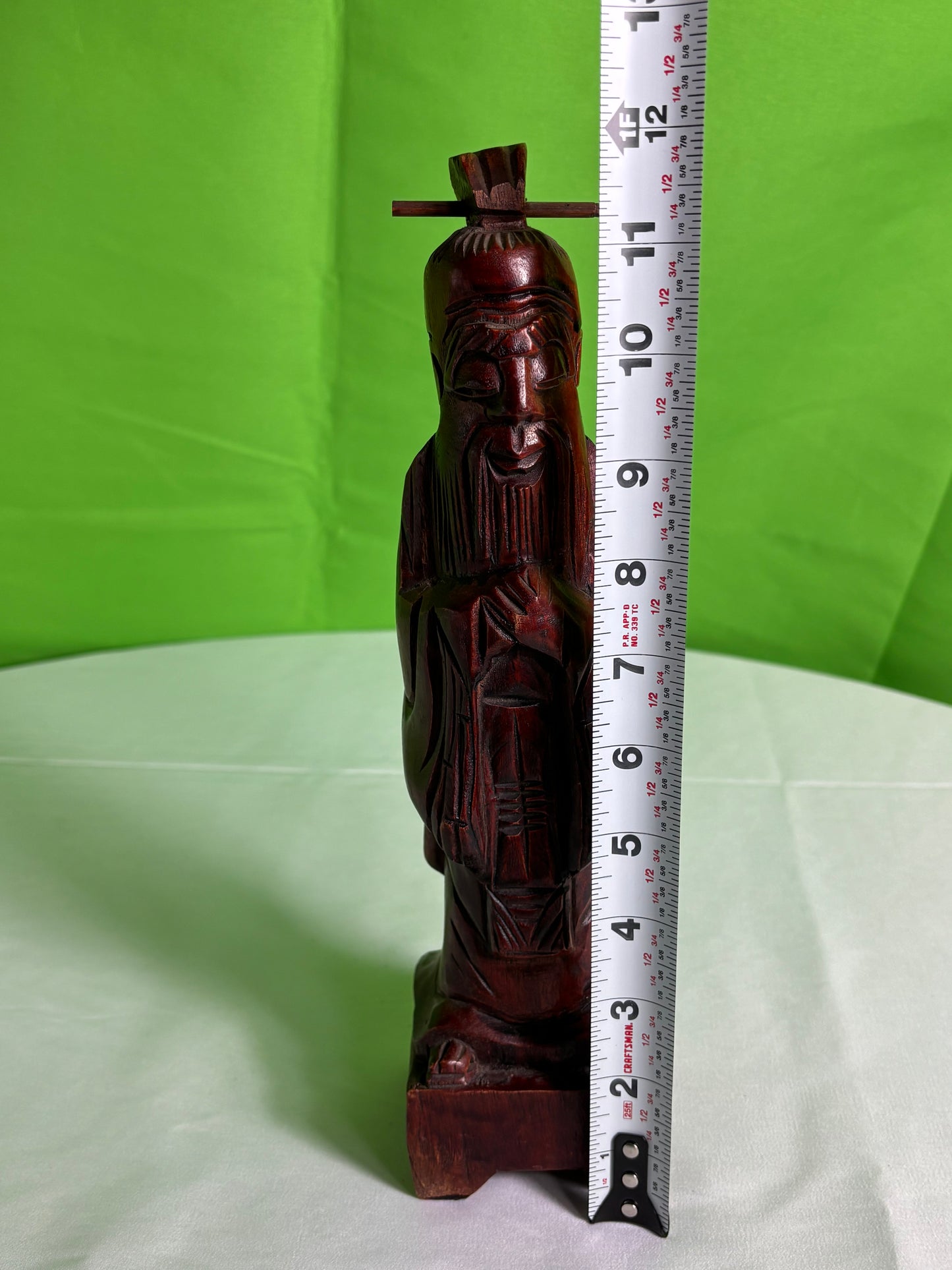 Carved Vintage Asian Figure Statue