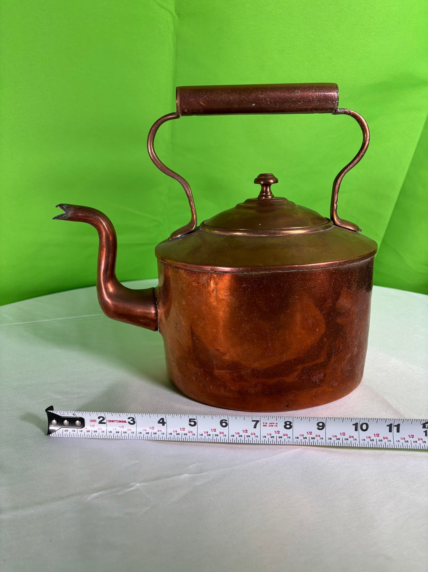 Antique Copper Tea Kettle