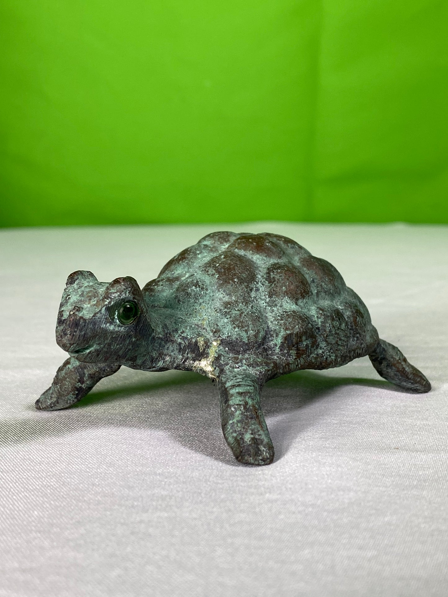 Vintage Bronze Turtle Statue