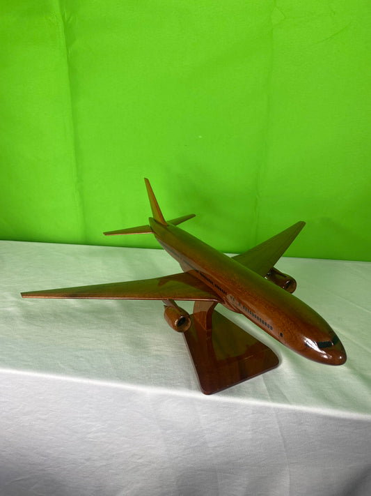 Boeing 777 Airliner Handcrafted Natural Mahogany Premium Wood Desk Model Made in the Philippines