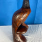 Large Hand Carved Wood Eagle Sculpture