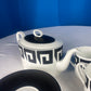 Coffe & Dessert Set Susie Cooper Design "Black Keystone" By Wedgewood Bone China Made In England