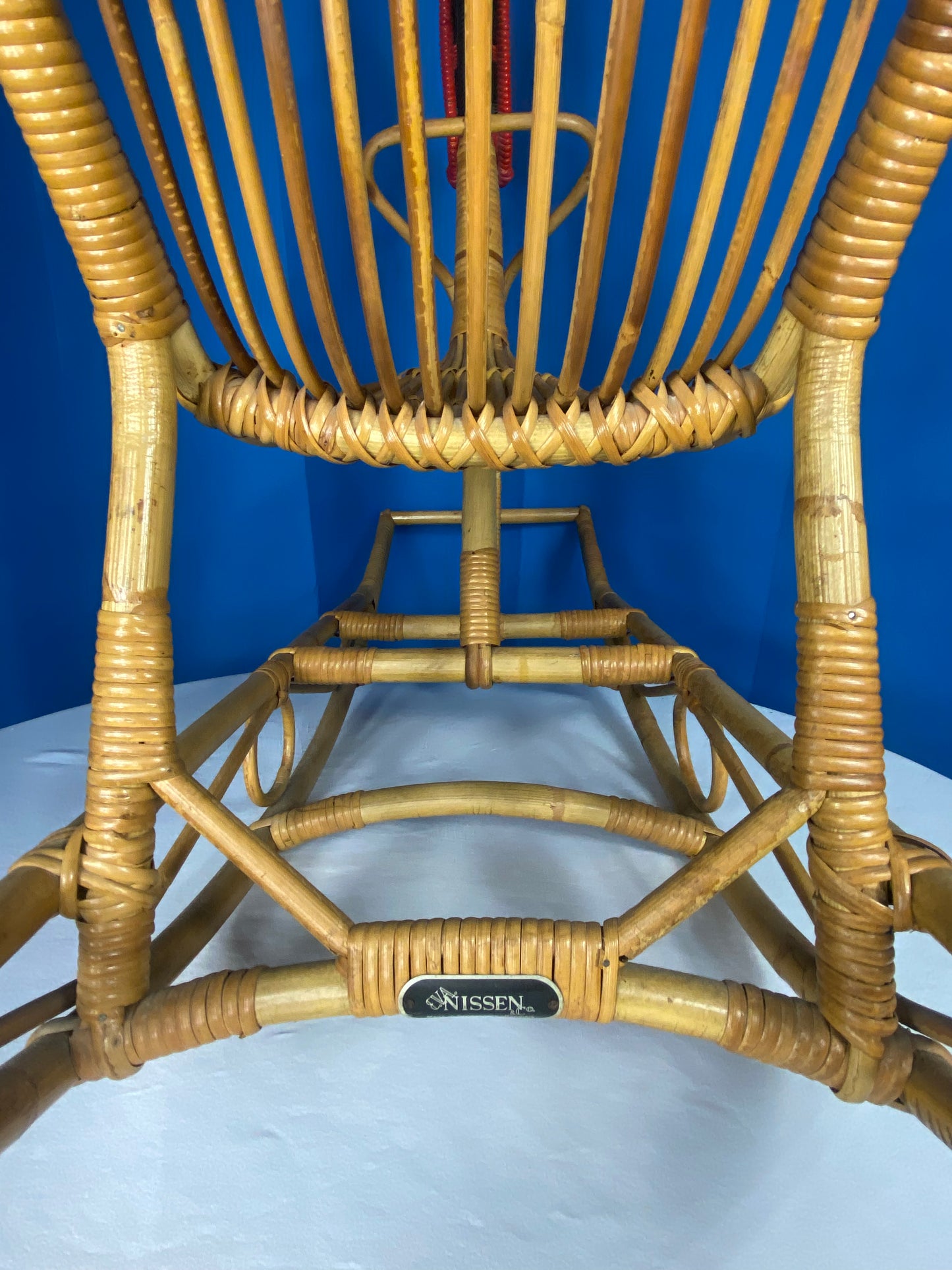 Rattan Rocking Horse By E.V.A. Nissen & Co. Denmark