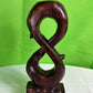 Hana African Dark Wood Infinity Sculpture