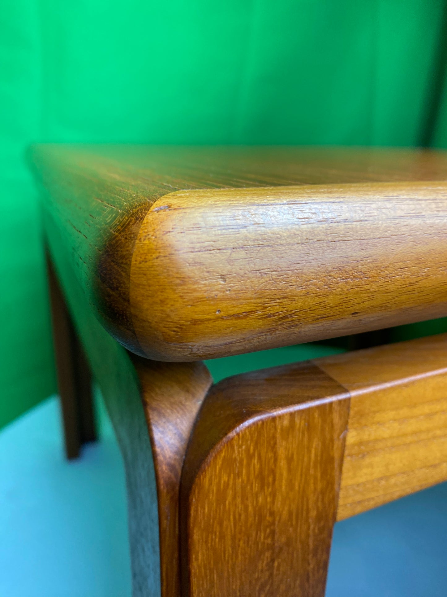 1960s Kristensen & Thomassen Teak Coffee Table With Elevated Top