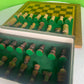 Incredible Vintage Chess Set - All Hand Carved Chess Set With Inlaid Chess Board