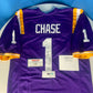 Ja'Marr Chase Signed LSU Tigers Jersey (JSA COA) 2020 National Champs Receiver