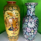 Two Large Tall Asian Chinese Porcelain Vases