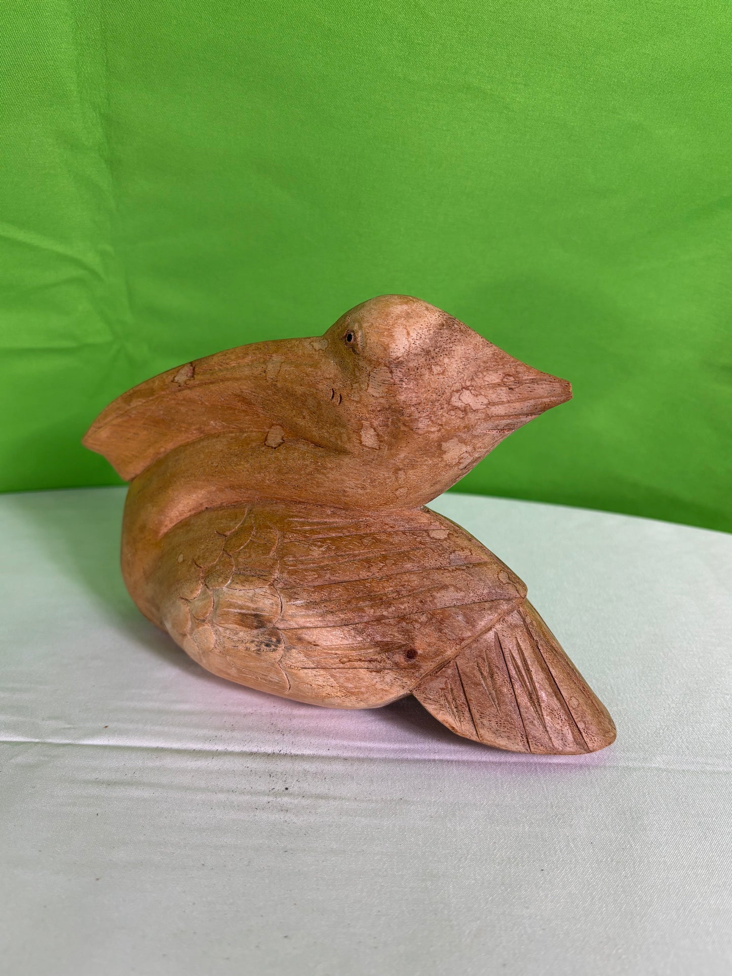 Carved Wooden Pelican Statue