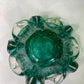 Vintage Green Glass Ashtray