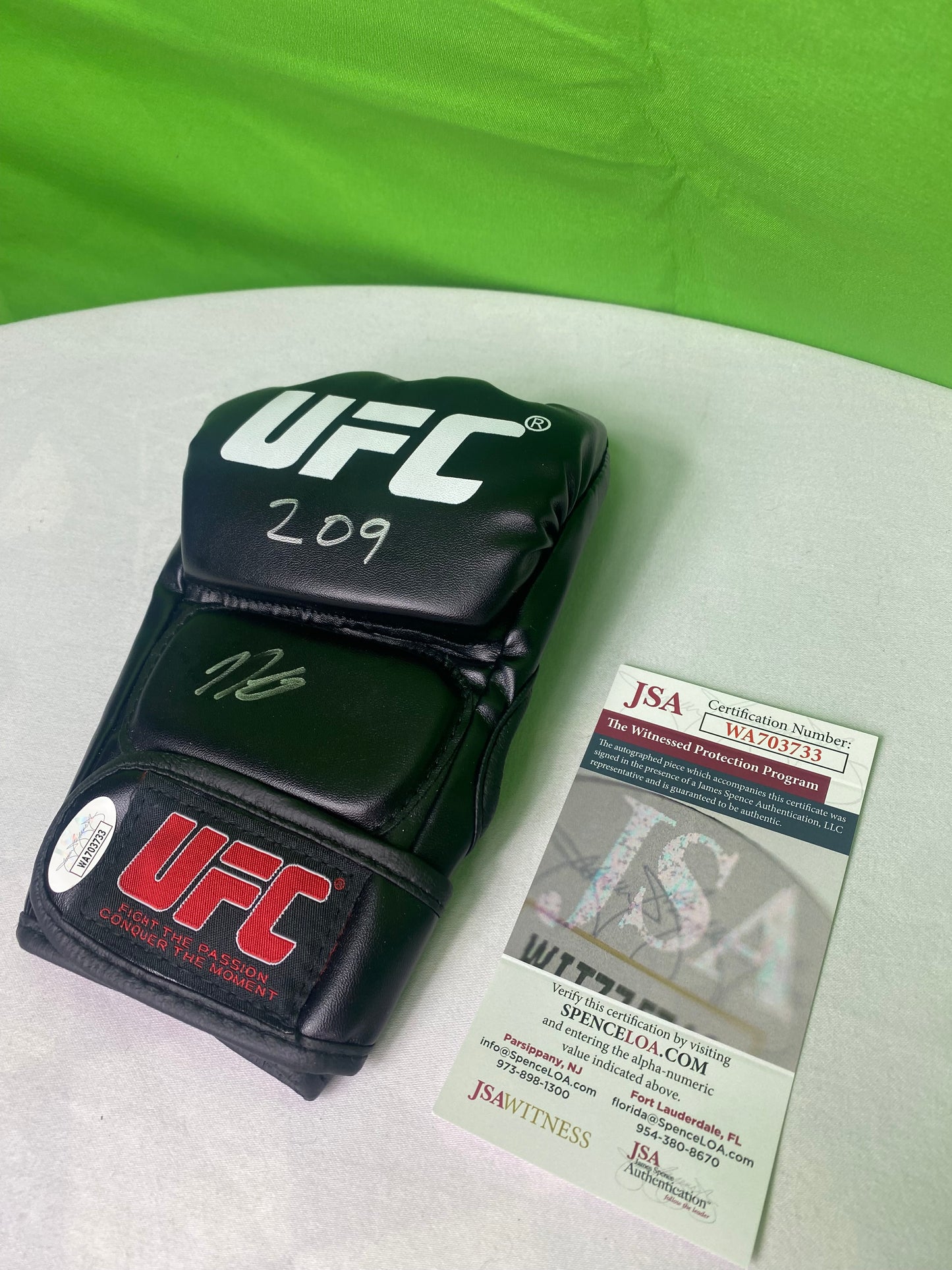 Nick Diaz Signed Autographed UFC Glove JSA COA MMA "209"