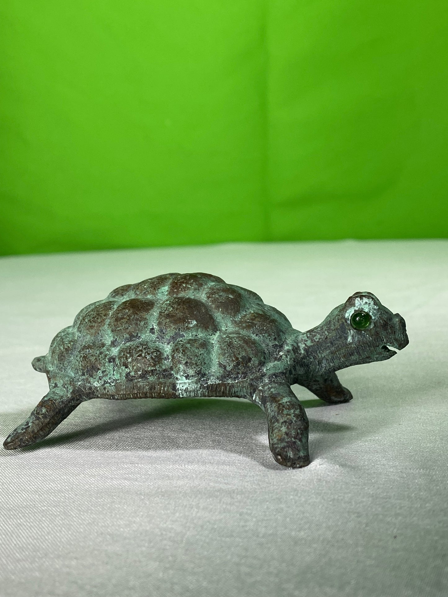 Vintage Bronze Turtle Statue