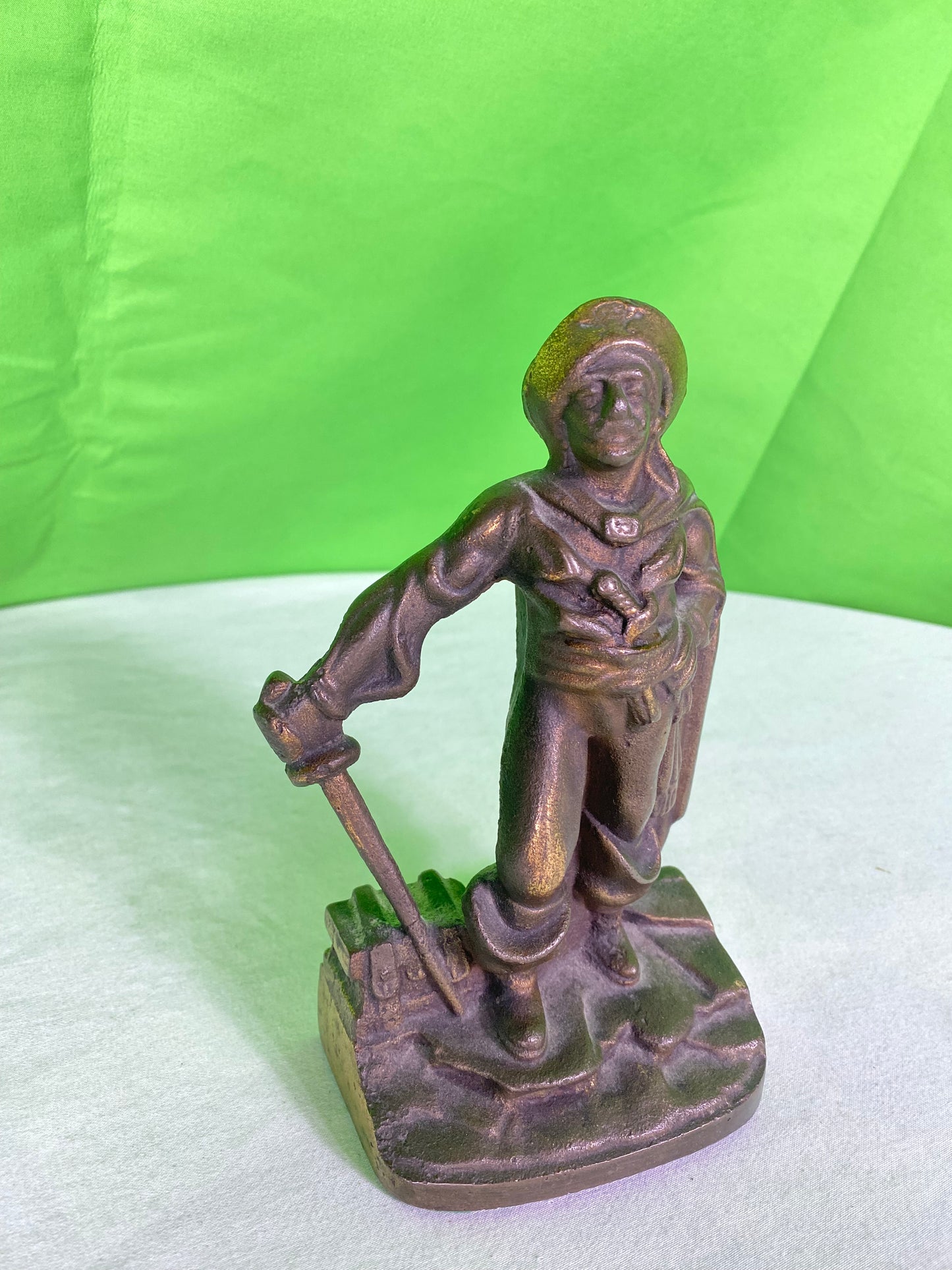 Vintage Bronze Pirate Bookend