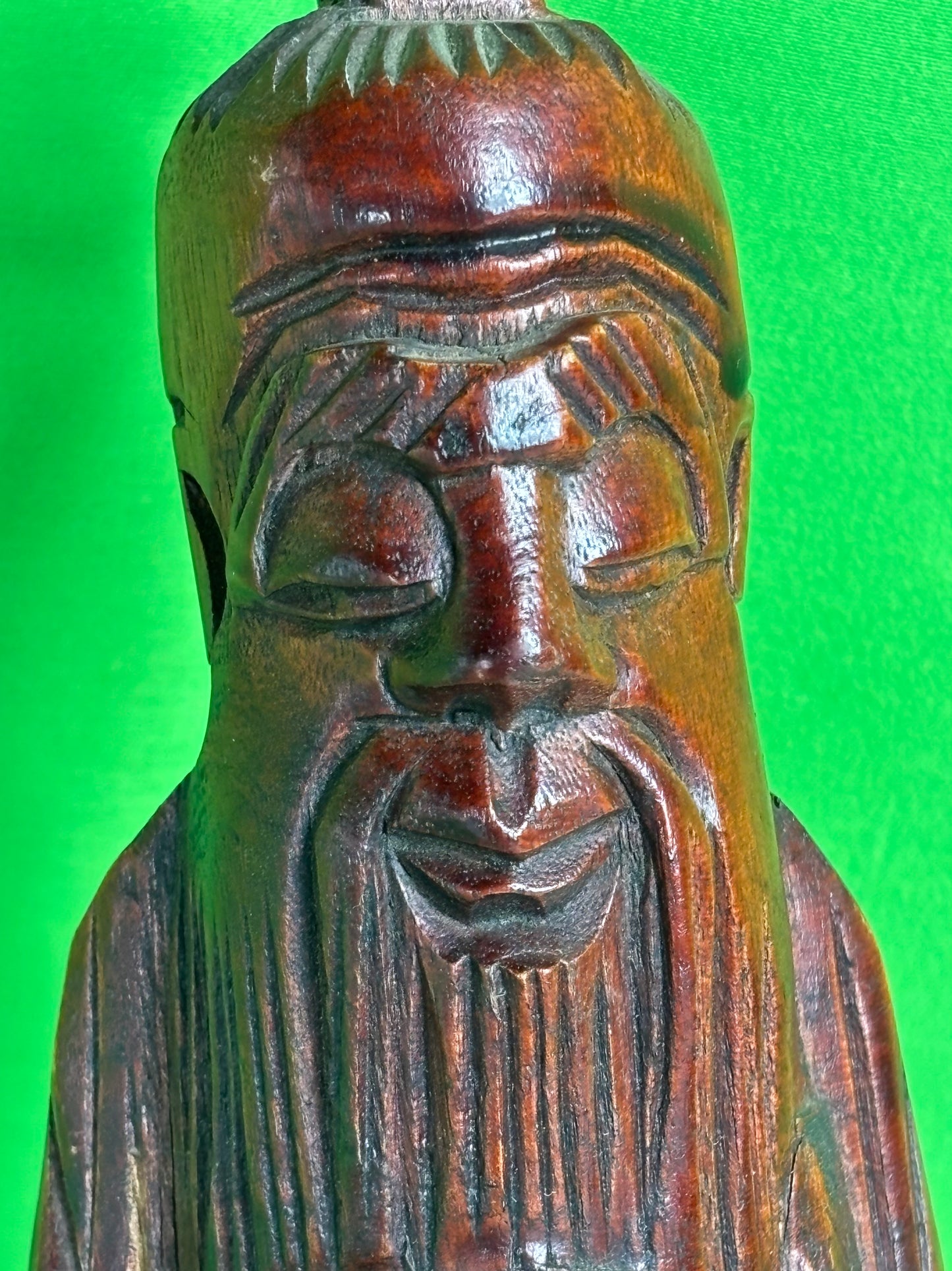 Carved Vintage Asian Figure Statue