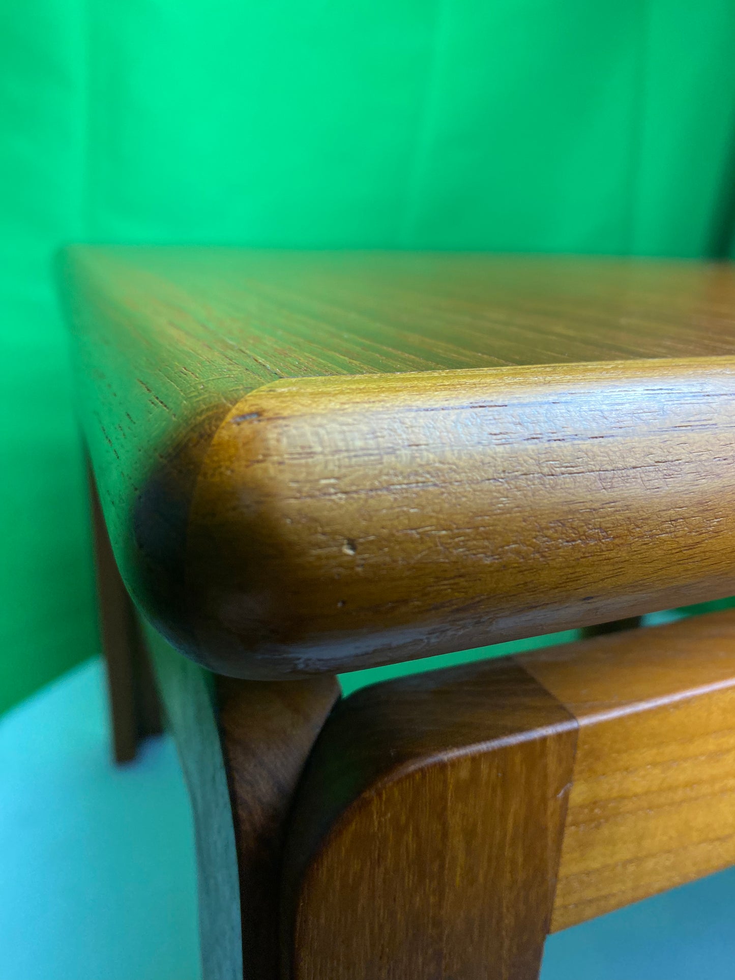 1960s Kristensen & Thomassen Teak Coffee Table With Elevated Top