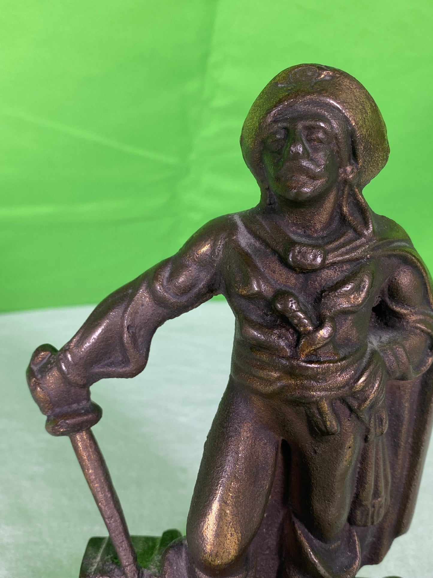 Vintage Bronze Pirate Bookend