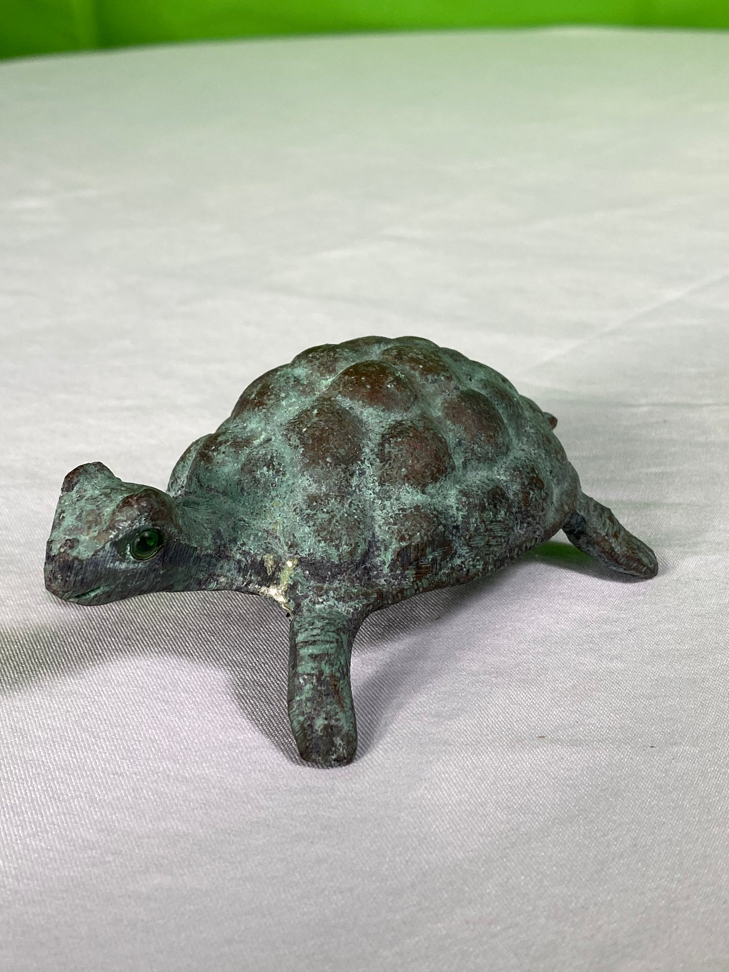 Vintage Bronze Turtle Statue