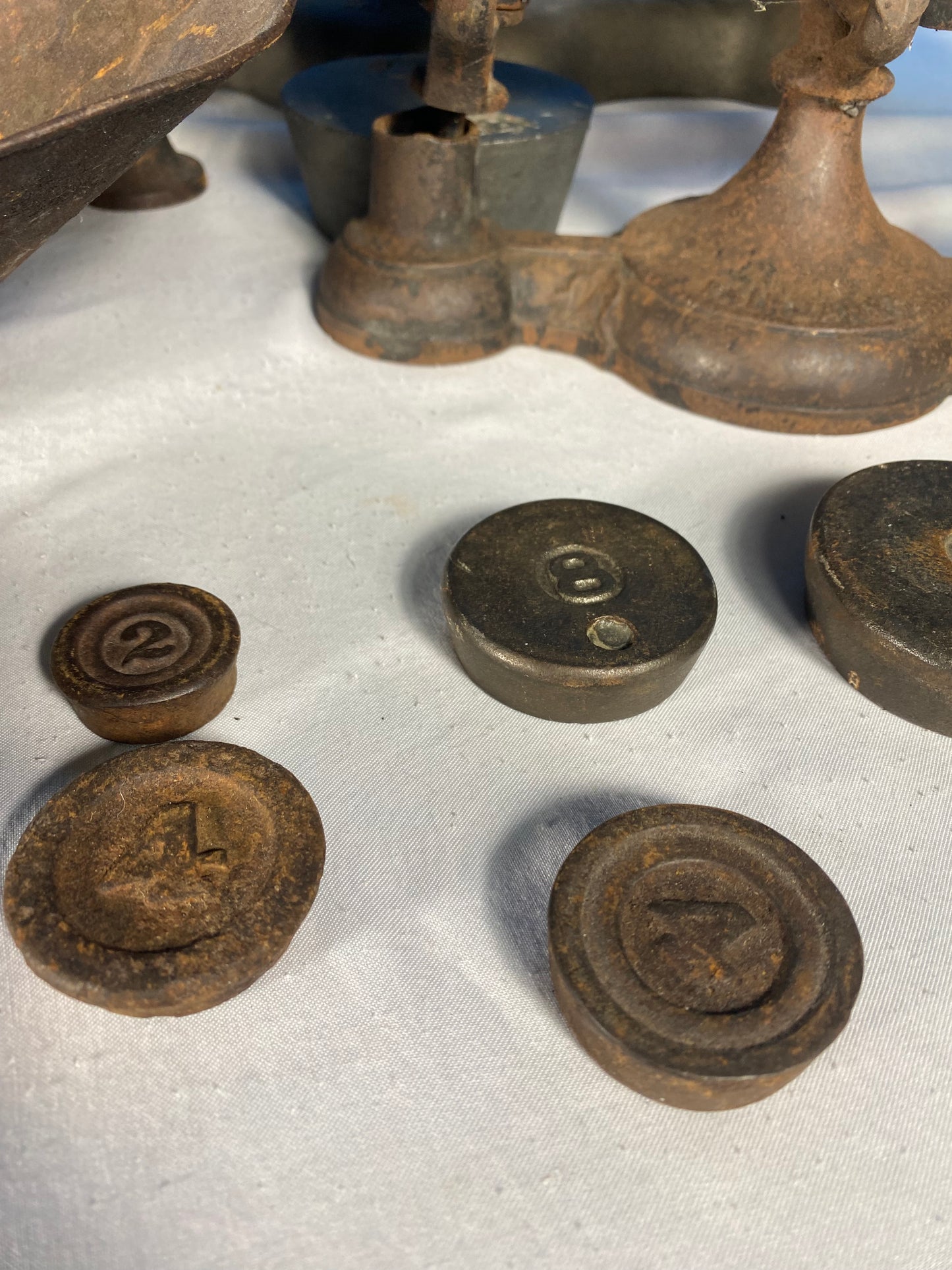 Group of Antique Balance Scales Weights