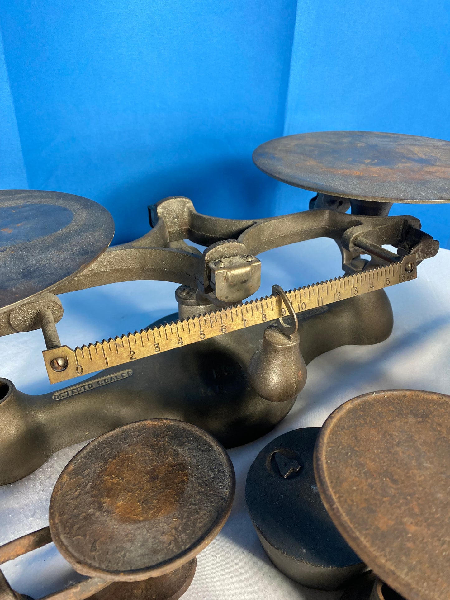 Group of Antique Balance Scales Weights