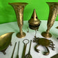 Group of Vintage Brass Figures