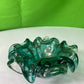 Vintage Green Glass Ashtray