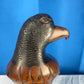 Large Hand Carved Wood Eagle Sculpture