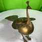 Vintage Brass Peacock Figure Box