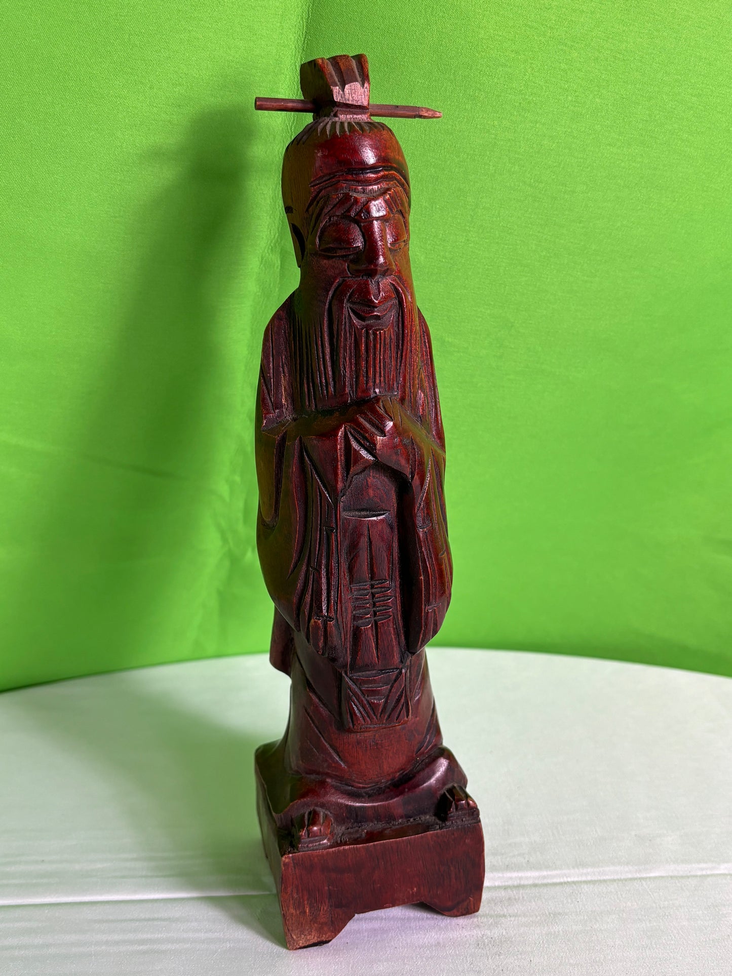 Carved Vintage Asian Figure Statue