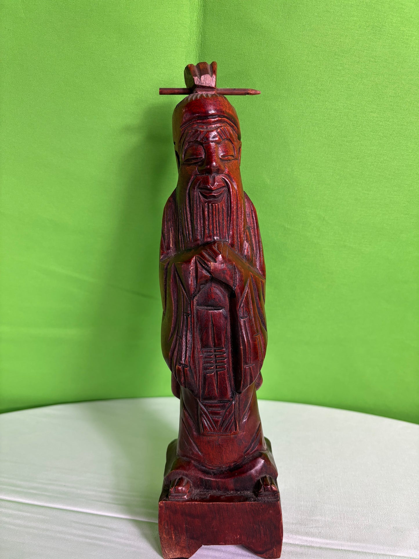 Carved Vintage Asian Figure Statue