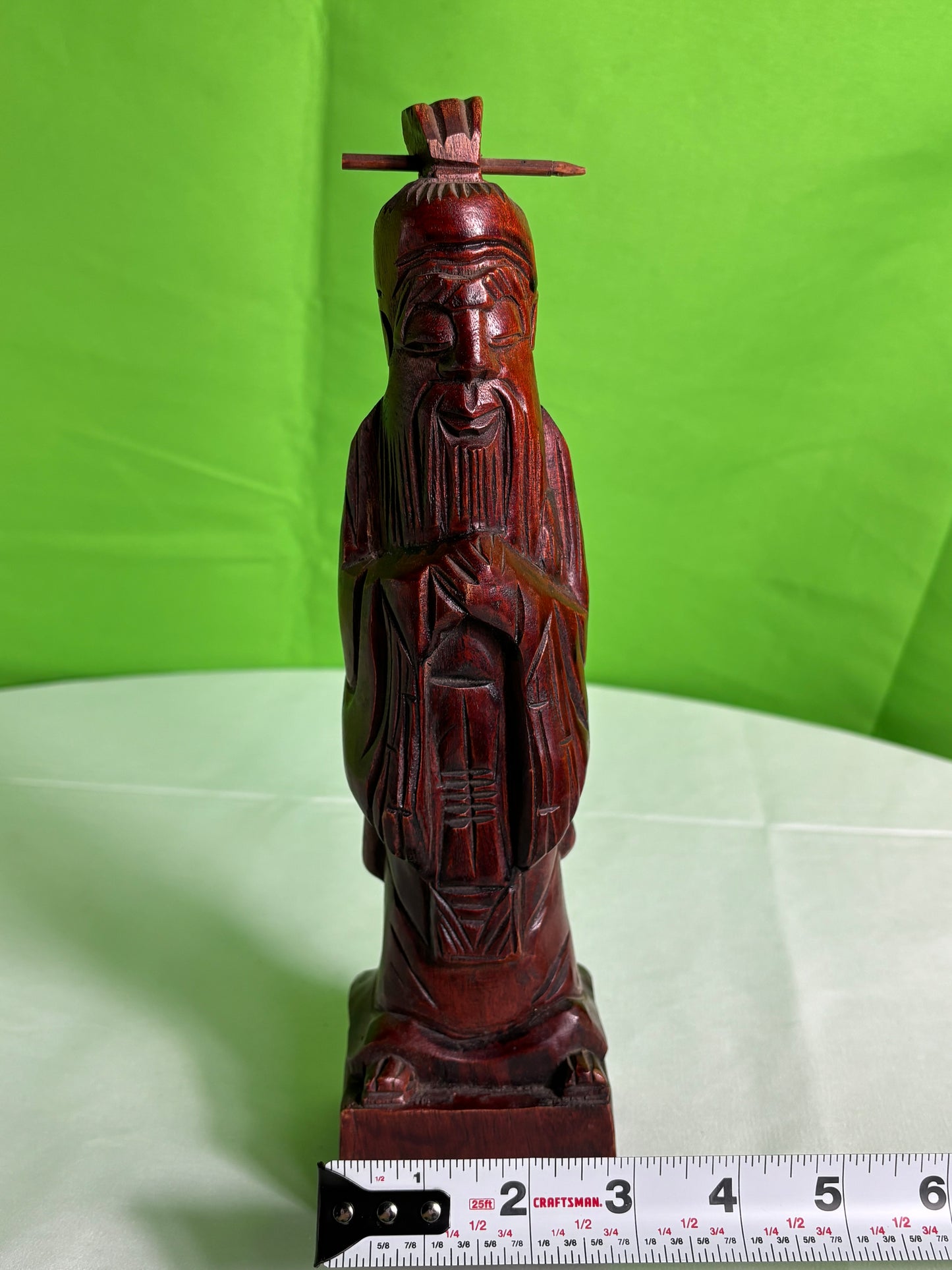 Carved Vintage Asian Figure Statue