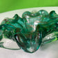 Vintage Green Glass Ashtray