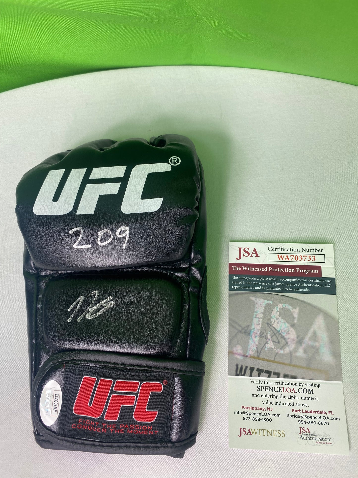 Nick Diaz Signed Autographed UFC Glove JSA COA MMA "209"