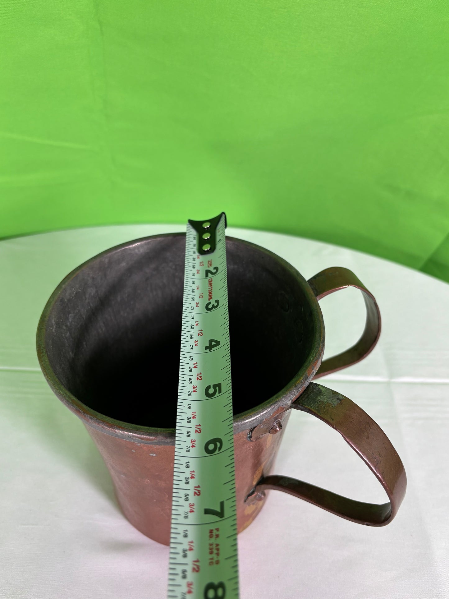 Vintage Double Handled Copper Vessel