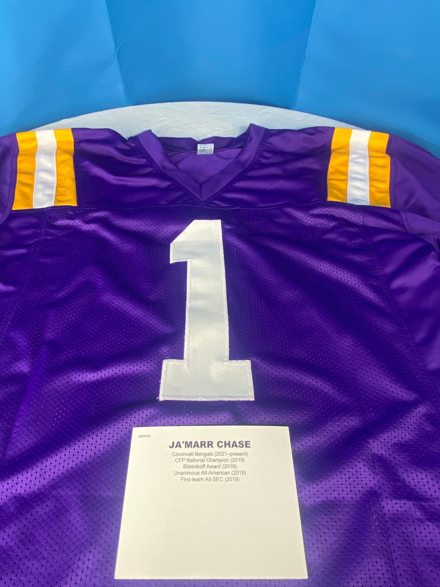 Ja'Marr Chase Signed LSU Tigers Jersey (JSA COA) 2020 National Champs Receiver