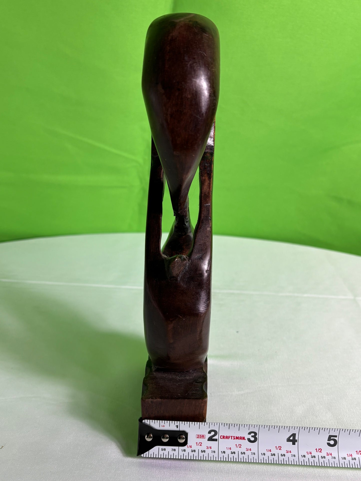 Hana African Dark Wood Infinity Sculpture