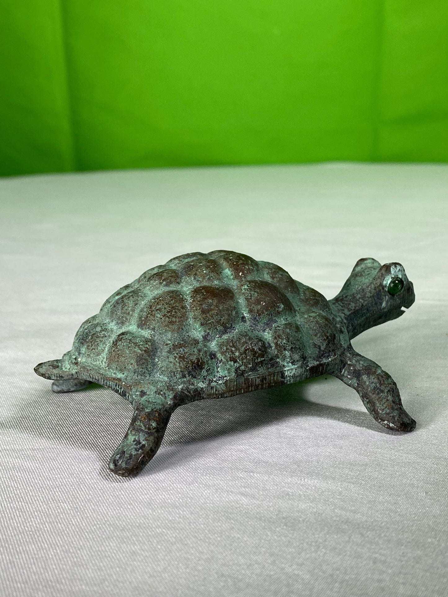 Vintage Bronze Turtle Statue