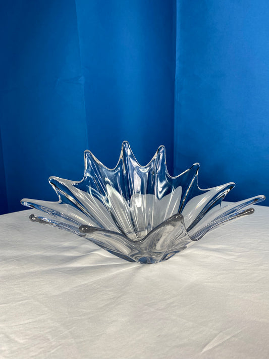 Hand Blown Centerpiece Dish from France, Circa 1950