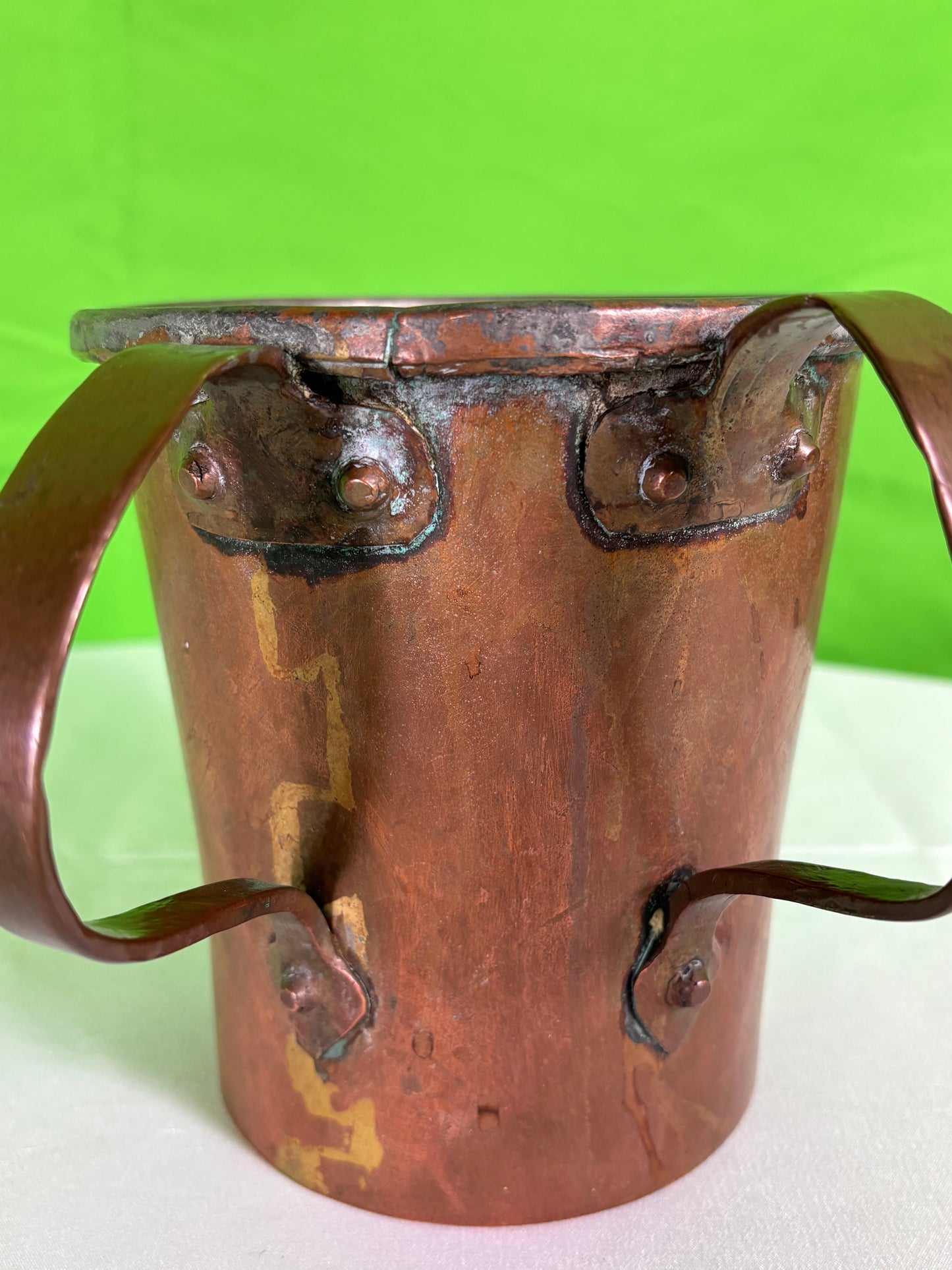 Vintage Double Handled Copper Vessel