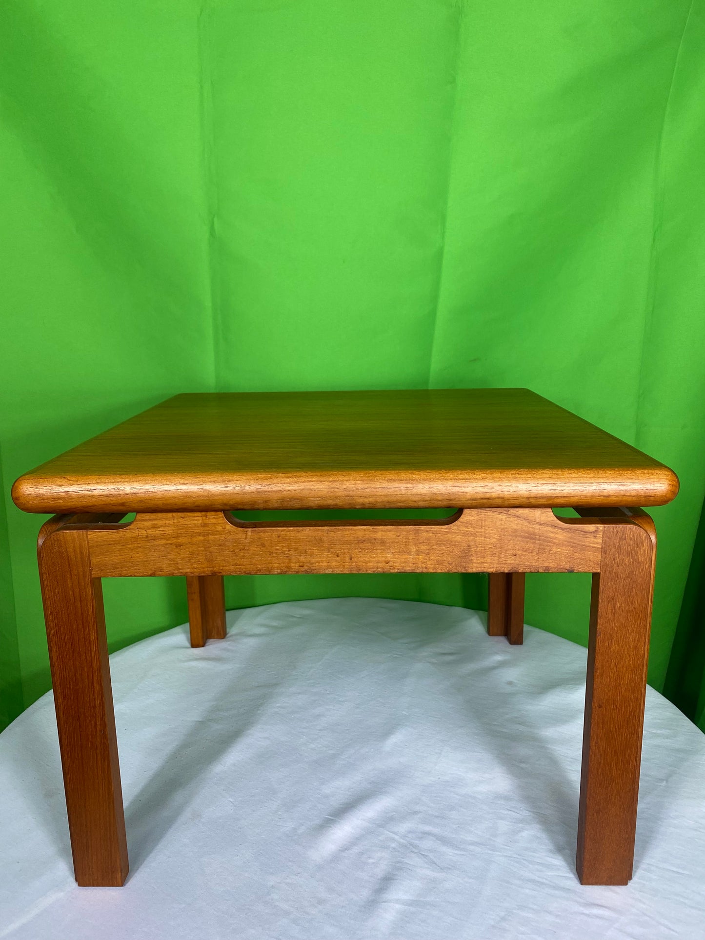 1960s Kristensen & Thomassen Teak Coffee Table With Elevated Top