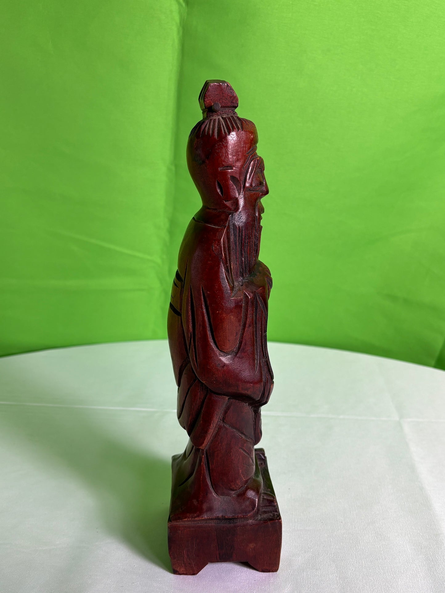 Carved Vintage Asian Figure Statue