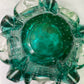 Vintage Green Glass Ashtray